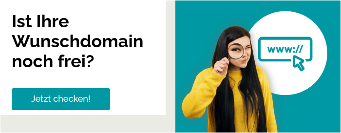   Ist Ihre Wunschdomain noch frei?    