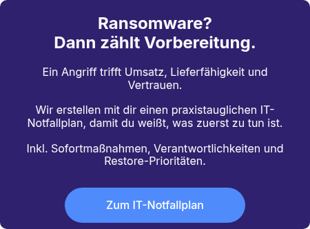 Ransomware? Dann zählt Vorbereitung.