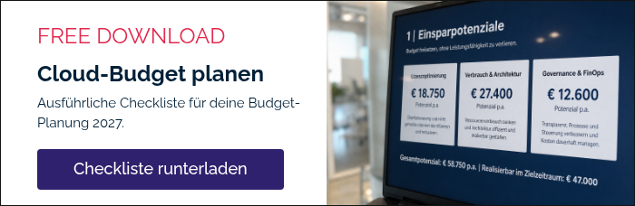 FREE DOWNLOAD Cloud-Budget planen Ausführliche Checkliste für deine Budget-Planung 2027. &nbsp;