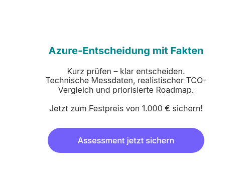 Azure-Entscheidung mit Fakten