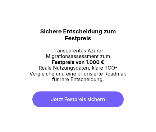 Sichere Entscheidung zum Festpreis