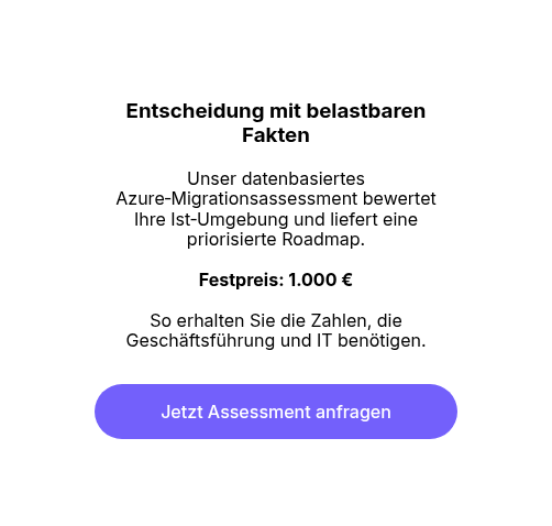 Entscheidung mit belastbaren Fakten