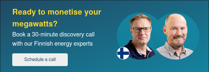 Ready to monetise your megawatts? Book a 30-minute discovery call with our Finnish energy experts  