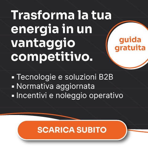 Guida gratuita sull’efficienza energetica B2B: soluzioni, normative e incentivi. CTA "Scarica subito"