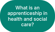 What is an apprenticeship in health and social care?