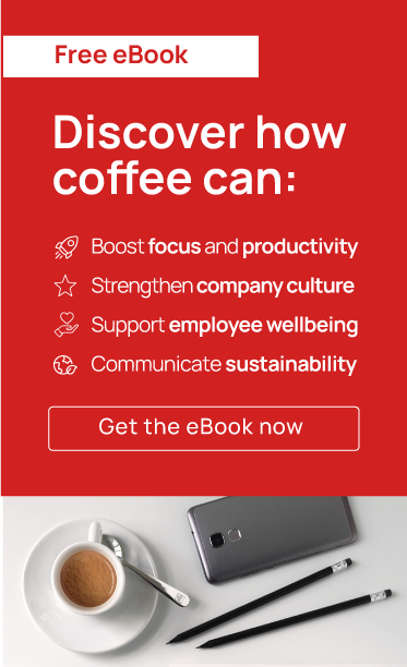 Download a free eBook and discover how coffee boosts focus, wellbeing, company culture, and sustainability in your workplace.