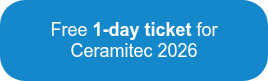 <p><span style="font-weight: normal;"><span style="font-family: Arial, Helvetica, sans-serif;">Free</span><span style="font-family: Arial, Helvetica, sans-serif;"> <span style="font-weight: bold;">1-day ticket</span> for</span><span style="font-family: Arial, Helvetica, sans-serif;"> Ceramitec 2026</span></span></p>