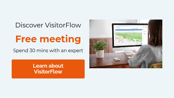 Discover VisitorFlow Free meeting Spend 30 mins with an&nbsp;expert &nbsp;