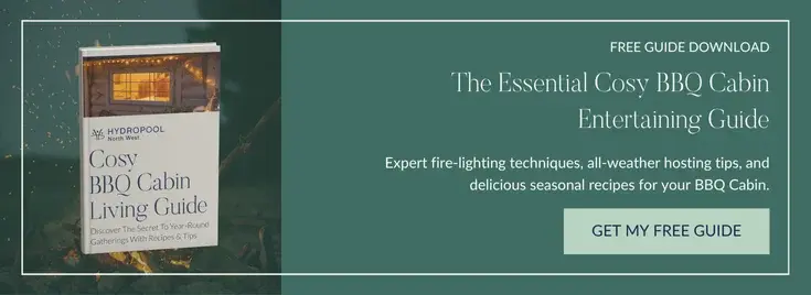 Download your cosy BBQ Cabin living guide by Hydropool North West here