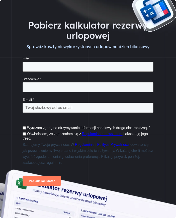 Pobierz kalkulator rezerwy urlopowej