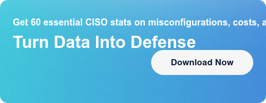 Get 60 essential CISO stats on misconfigurations, costs, and riskTurn Data  Into Defense Download Now