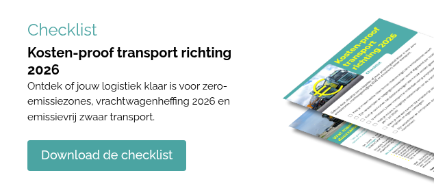 Checklist Kosten-proof transport richting 2026 Ontdek of jouw logistiek klaar is voor zero-emissiezones, vrachtwagenheffing 2026 en emissievrij zwaar transport. &nbsp;