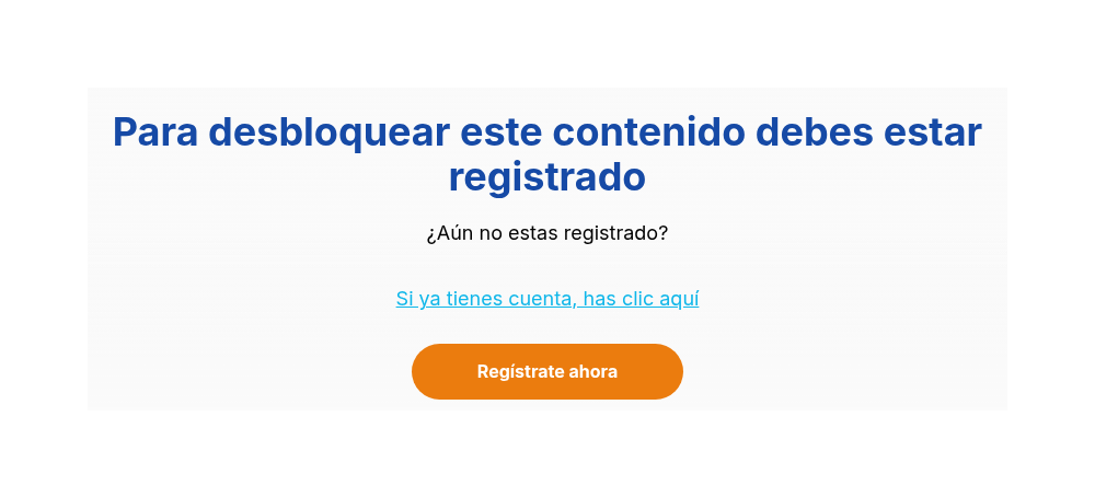 Para desbloquear este contenido debes estar registrado