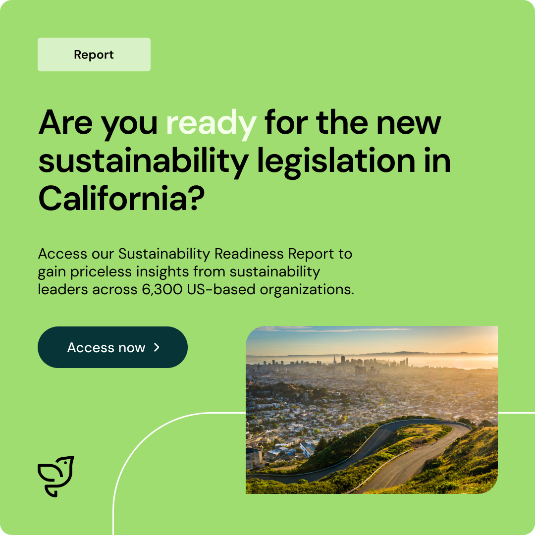 Image leading to a download of the california sustainability report