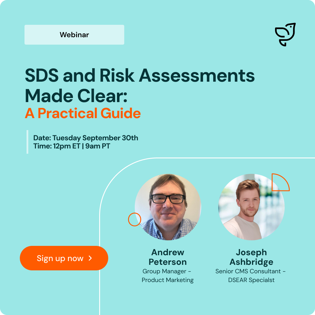 A blue square CTA that leads to a webinar sign up page