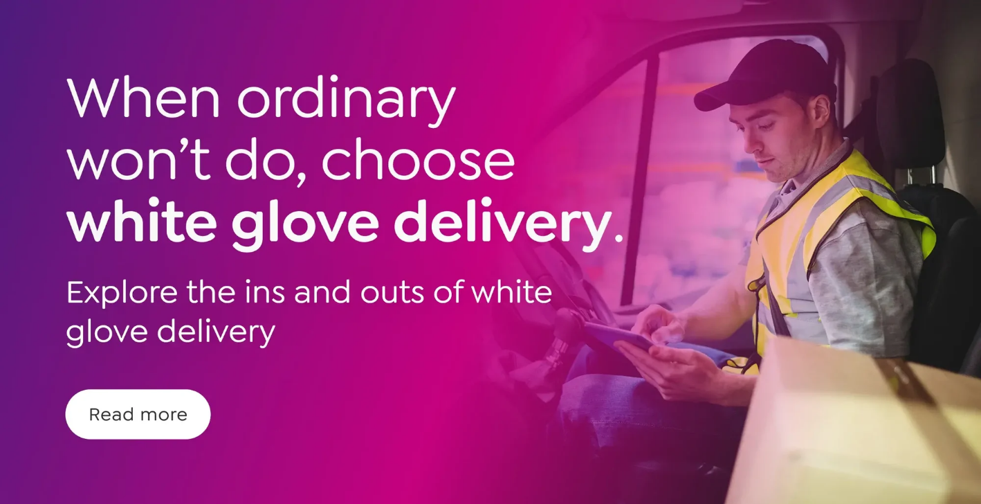 White glove delivery CTA