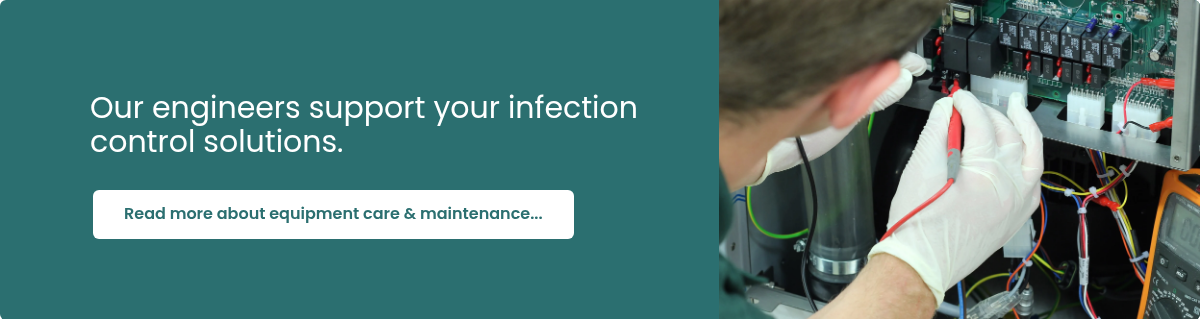 Our engineers support your infection control solutions. &nbsp;