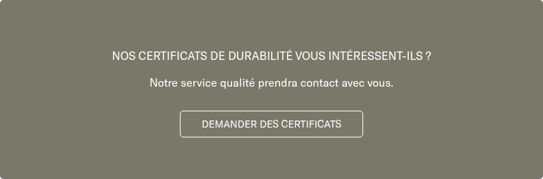 NOS CERTIFICATS DE DURABILIT&Eacute; VOUS INT&Eacute;RESSENT-ILS ?