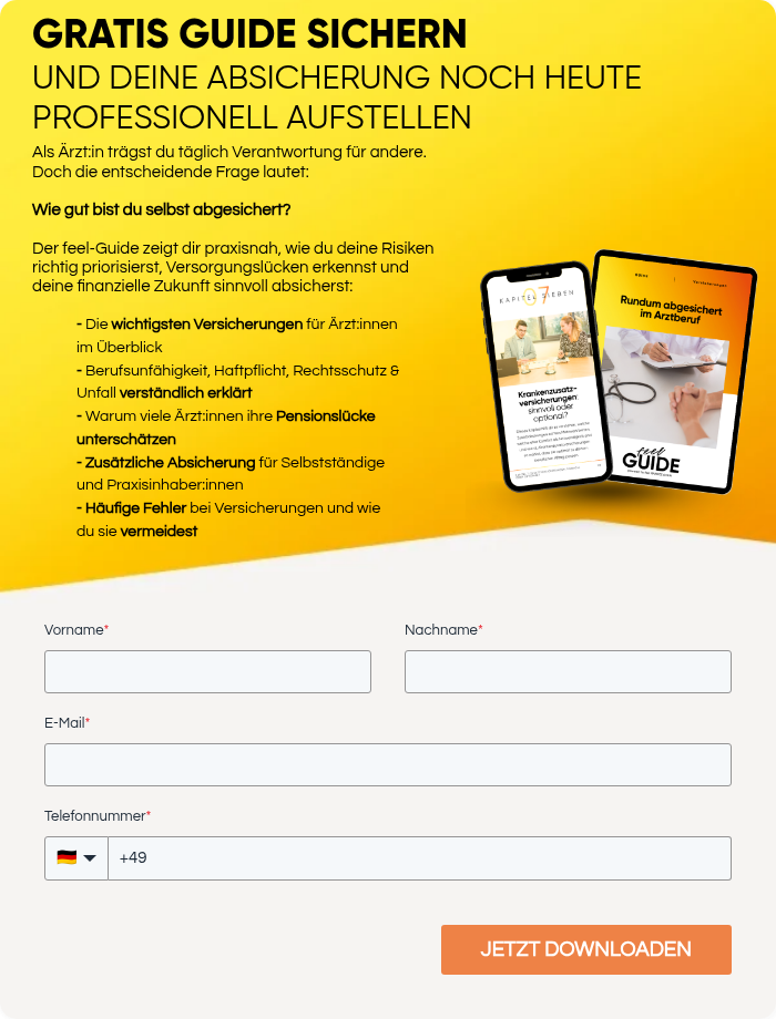 GRATIS GUIDE SICHERN UND DEINE ABSICHERUNG NOCH HEUTE PROFESSIONELL AUFSTELLEN
