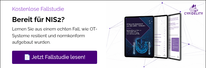Kostenlose Fallstudie Bereit für NIS2? Lernen Sie aus einem echten Fall, wie OT-Systeme resilient und normkonform aufgebaut wurden. &nbsp;