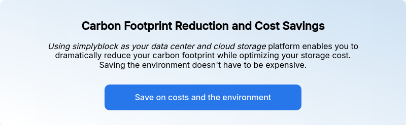 Carbon Footprint Reduction and Cost Savings