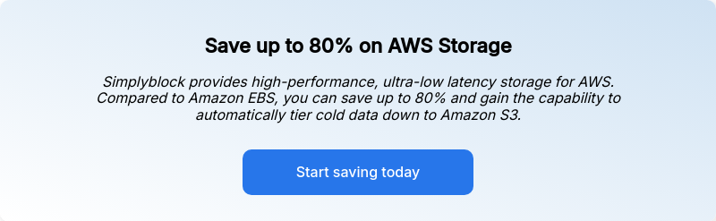 Save up to 80% on AWS Storage