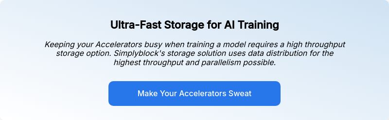 Ultra-Fast Storage for AI Training