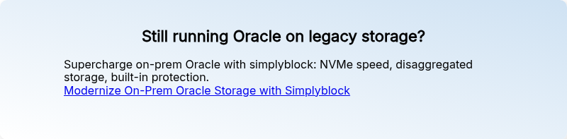 Still running Oracle on legacy storage?
