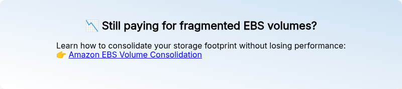 �� Still paying for fragmented EBS volumes?