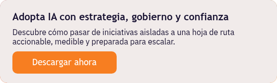 Adopta IA con estrategia, gobierno y confianza