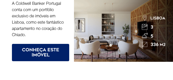 A Coldwell Banker Portugal conta com um portfólio exclusivo de imóveis em Lisboa, como este fantástico apartamento no coração do Chiado. ) }}