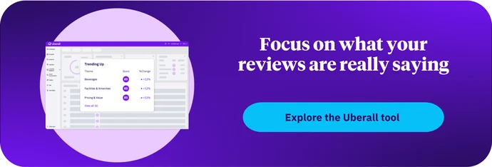Banner to review management product page