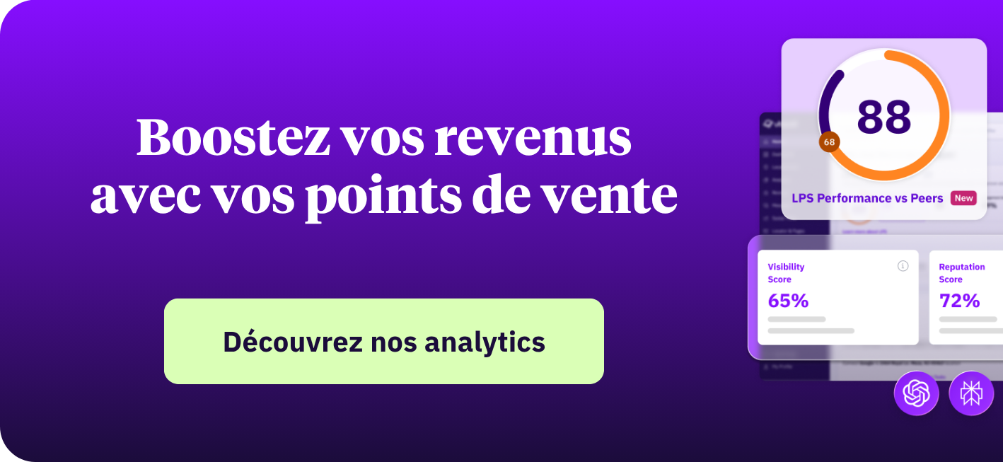 Banner pour analytics de uberall