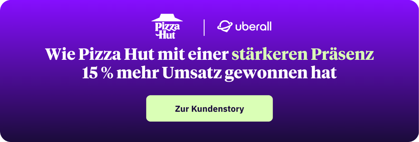 Banner zur Pizza Hut Case Study von Uberall
