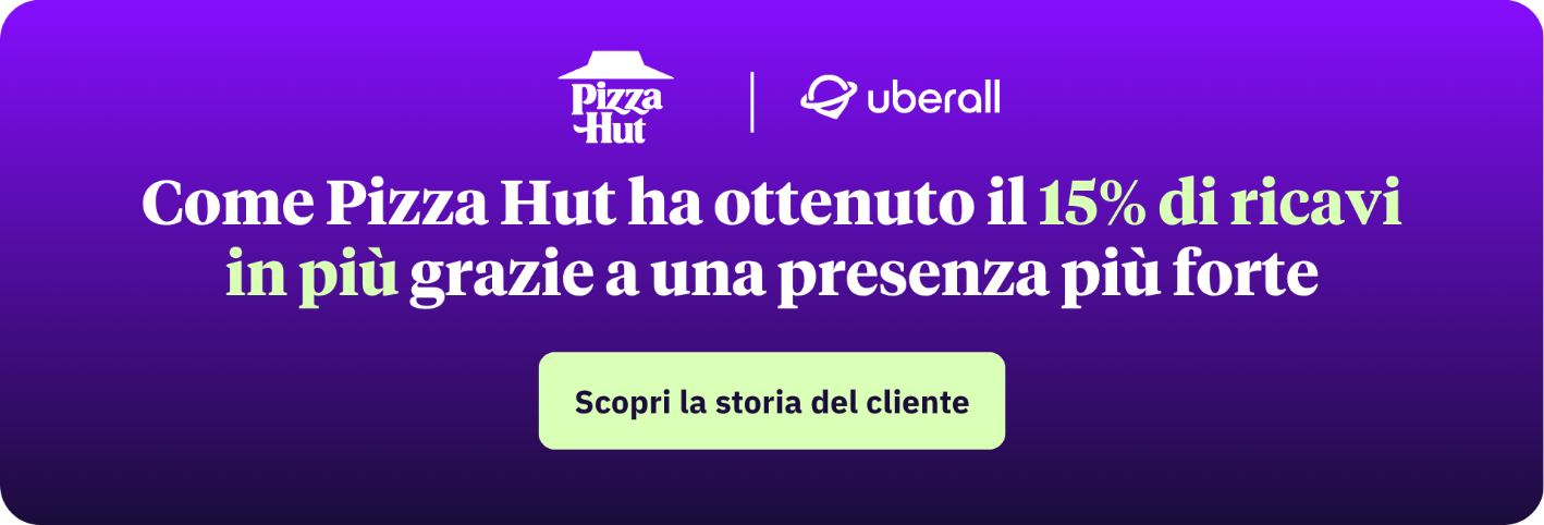 Banner per la storia del cliente Pizza Hut