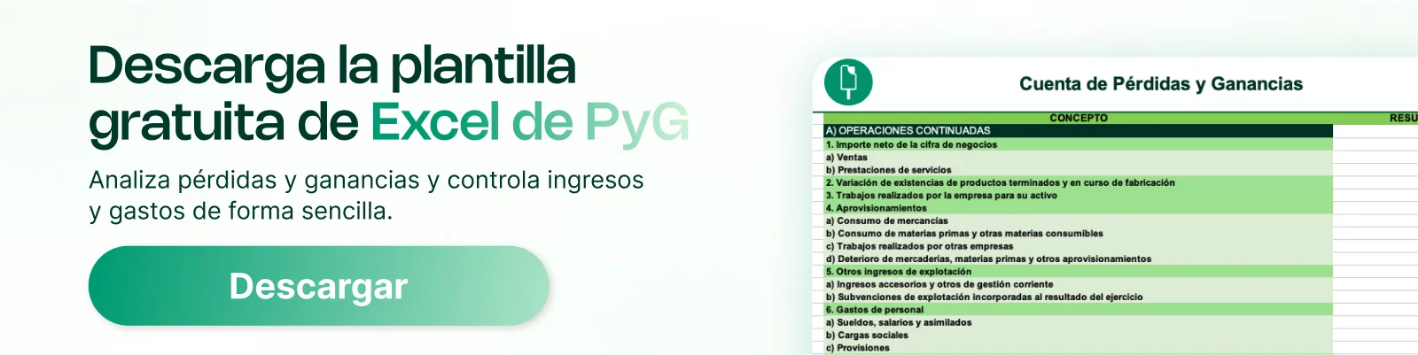 Plantilla Excel de PyG [Descarga GRATIS]