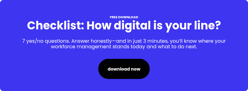 FREE DOWNLOAD Checklist: How digital is your line?