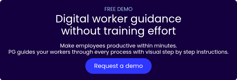 FREE DEMO Digital worker guidance without training effort