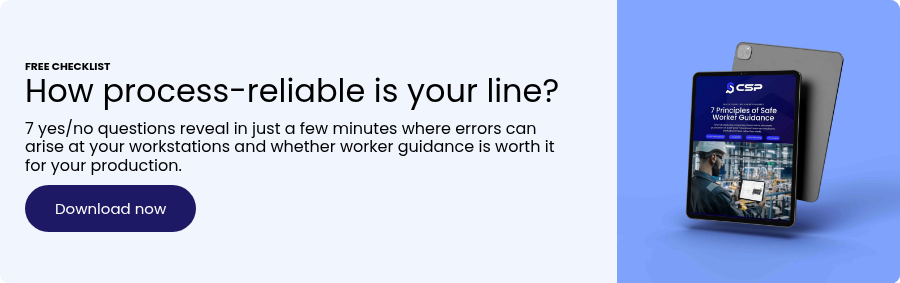 FREE CHECKLIST How process-reliable is your line?
