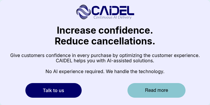 Wide logo of CAIDEL.