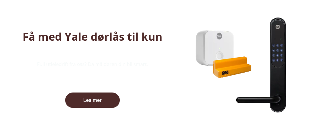 Få med Yale dørlås til kun 199,-