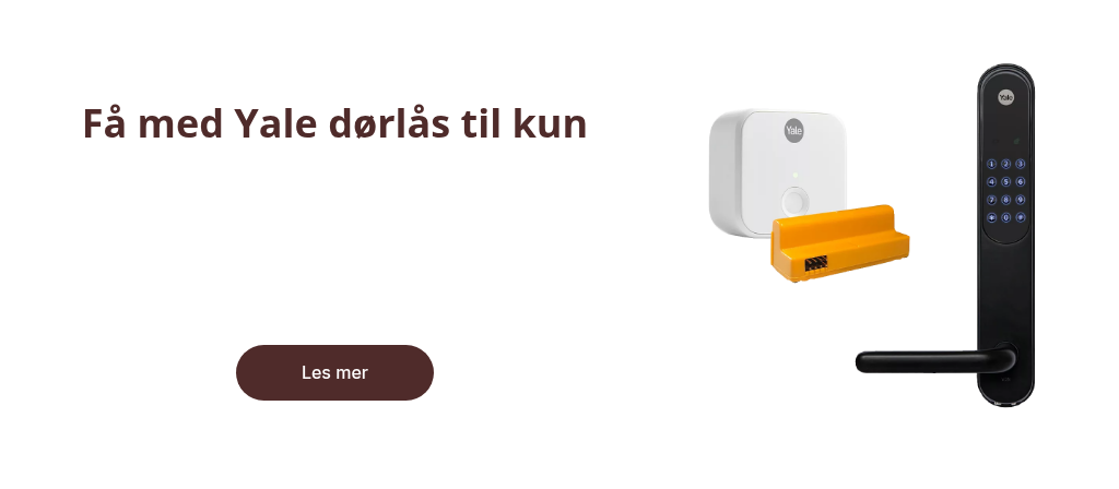 Få med Yale dørlås til kun 199,-