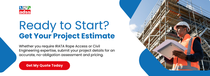 Get your free no-obligation quote for your rope access or civil engineering project