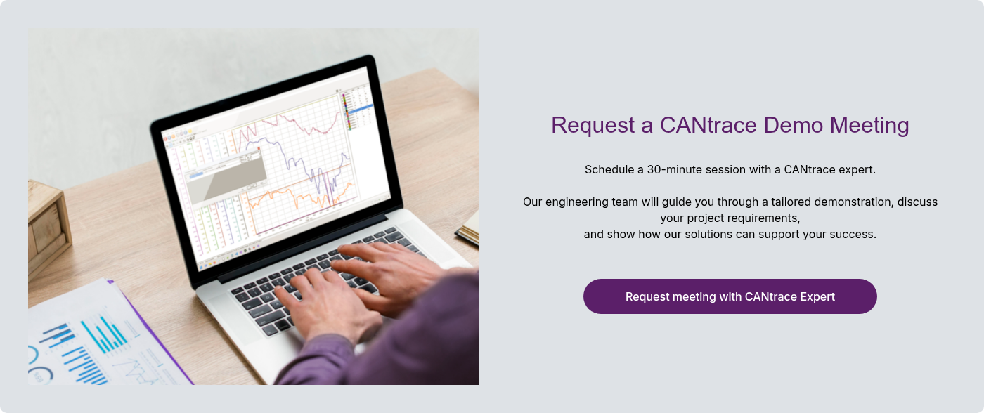 Request a CANtrace Demo Meeting