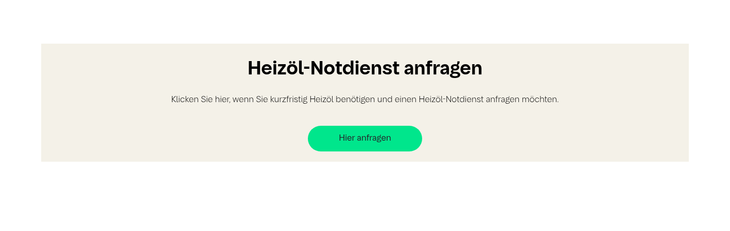 Heizöl-Notdienst anfragen