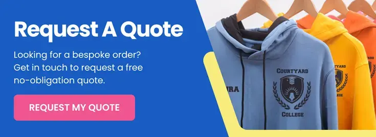 Request a quote from Leavers Hoodies Company