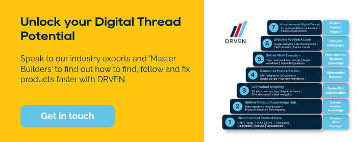 Unlock your Digital Thread Potential Speak to our industry experts and 'Master Builders' to find out how to find, follow and fix products faster with DRVEN &nbsp; &nbsp;