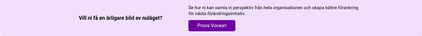 Vill ni få en ärligare bild av nuläget?