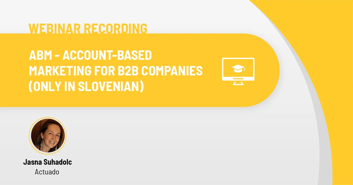 Actuado webinar recording - ABM