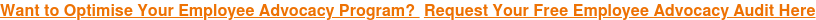 Want to Optimise Your Employee Advocacy Program?&nbsp;Request Your Free Employee  Advocacy Audit Here  <https://cta-service-cms2.hubspot.com/ctas/v2/public/cs/c/?cta_guid=4dd5f245-de91-4d4e-b42e-833387f97bf4&placement_guid=5d92aeb5-a52c-41e7-b572-4b9627fe943a&portal_id=1774394&redirect_url=APefjpF7Lg4ZhBS9NgeGQjuYZhIP-Rbo14gkIPVMcEBUPtolrBuJLdFguqWe60lxBxde_ZeYgHCPBq4wUHWjgdWB5yrPMLt4oDp-S4Ci9G1csu6W1vFhXoMTE5Og2oE7x4UFwQTbmKw-2BnFJ7jM9_IS6MMxtMVrkSieTY_DHrOjXbUXb3iEZDu-ZY4lolilgx63nDcUDuWQvVoMsPDRV2uxdk3A0_R7bqlNQMCh47vW637YE3UW5c5HnugmslH91p1FLycoJh07c9HlodK4gSMFBnarZh1GeeTxFbn4Zjhud8DmwVKyIw4&hsutk=17d9406d3c7c8e32a7e88a3f9bfba5f7&canon=https%3A%2F%2Fwww.tribalimpact.com%2Fblog%2Femployee-advocacy-12-metrics-that-matter&click=bf4f1eab-e366-4b19-ab6d-b6126bf2c1a5&utm_referrer=https%3A%2F%2Fwww.tribalimpact.com%2Fblog%2Ftag%2Femployee-advocacy&pageId=5748253280&__hstc=146521643.17d9406d3c7c8e32a7e88a3f9bfba5f7.1513082795017.1530199325398.1530524533251.58&__hssc=146521643.3.1530524533251&__hsfp=3617753534>